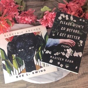 ELECTRIC ARCHES Eve Ewing & PLEASE DONT GO BEFORE I GET BETTER poetry books